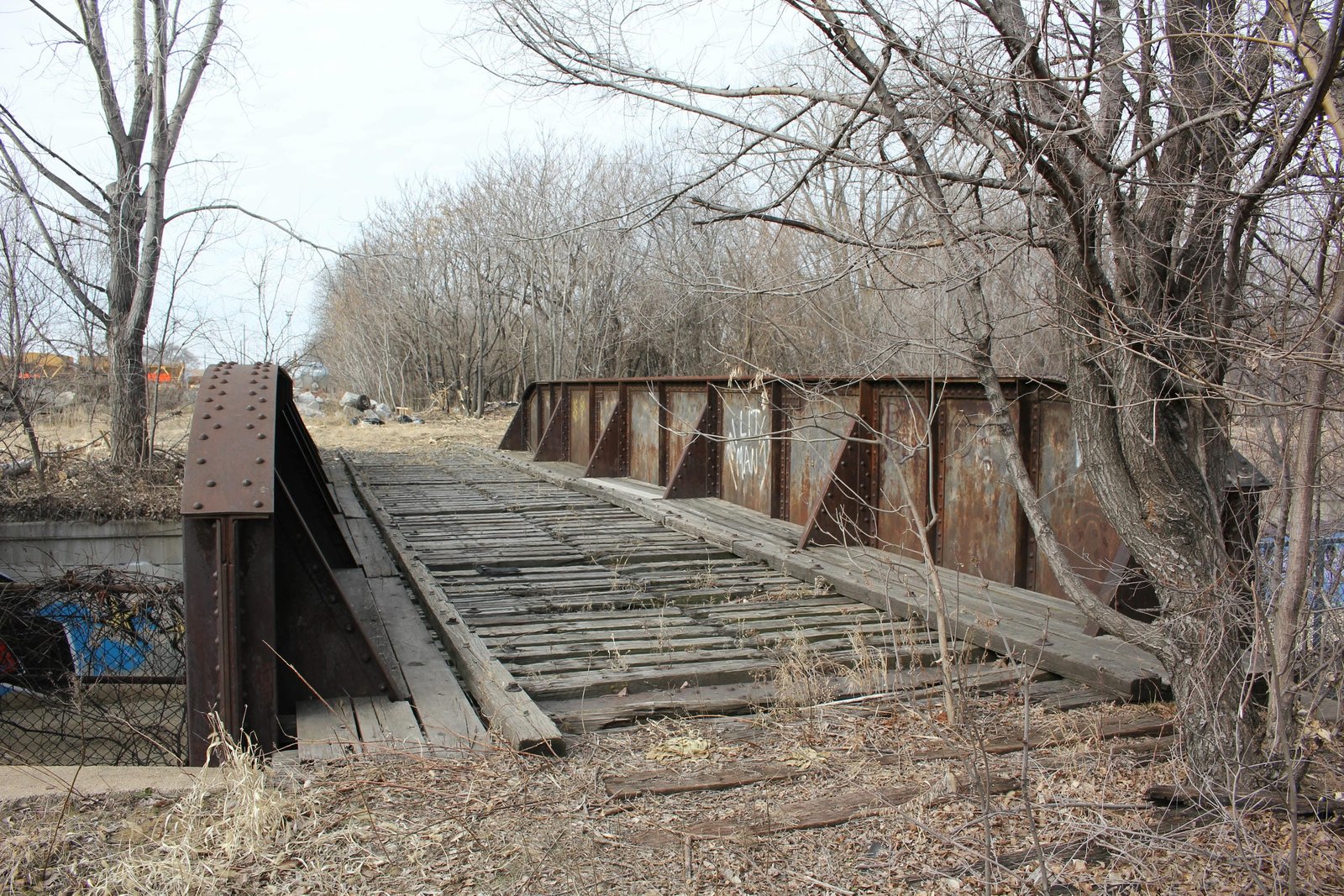 Looking west